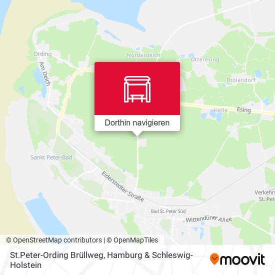 St.Peter-Ording Brüllweg Karte