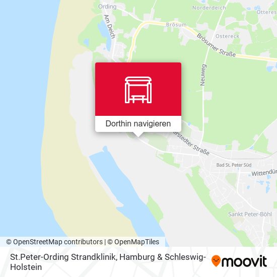 St.Peter-Ording Strandklinik Karte