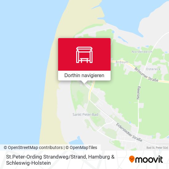 St.Peter-Ording Strandweg / Strand Karte