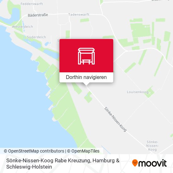 Sönke-Nissen-Koog Rabe Kreuzung Karte