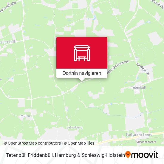 Tetenbüll Friddenbüll Karte