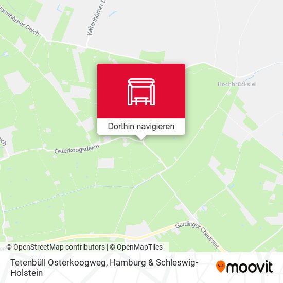 Tetenbüll Osterkoogweg Karte
