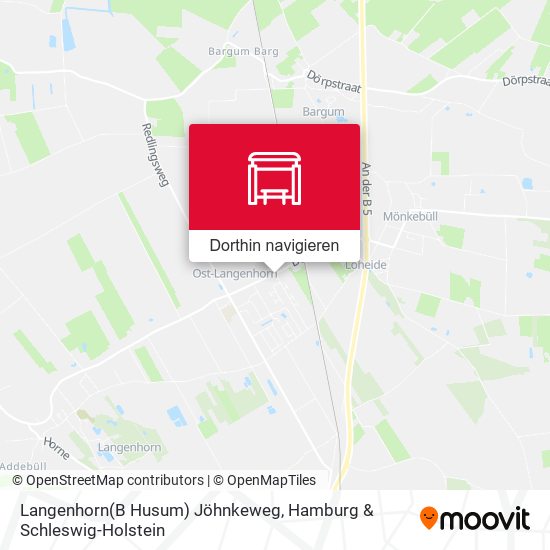 Langenhorn(B Husum) Jöhnkeweg Karte