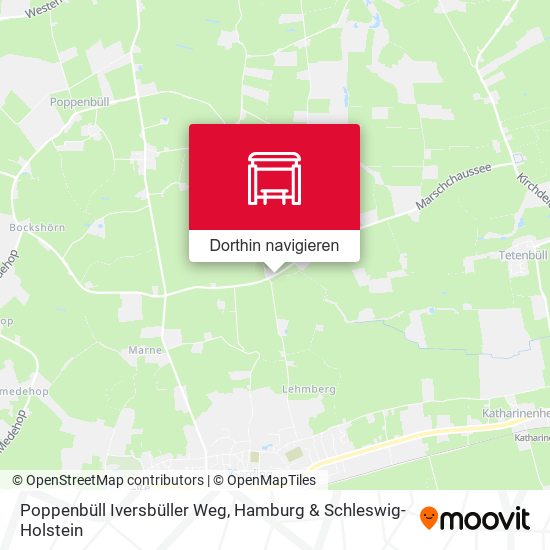 Poppenbüll Iversbüller Weg Karte