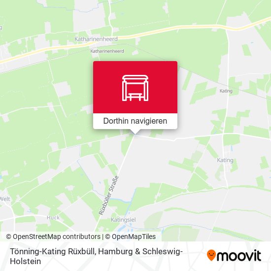 Tönning-Kating Rüxbüll Karte