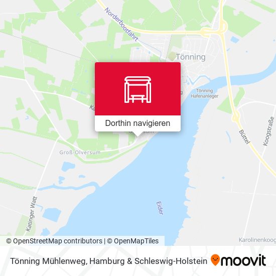 Tönning Mühlenweg Karte