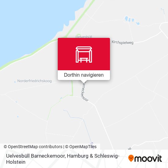 Uelvesbüll Barneckemoor Karte