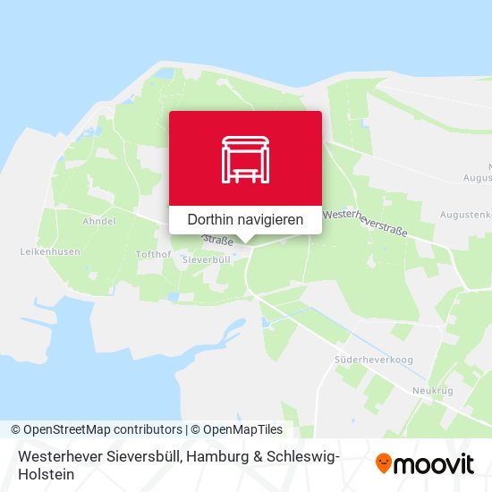Westerhever Sieversbüll Karte