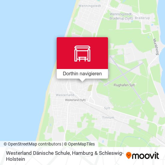 Westerland Dänische Schule Karte
