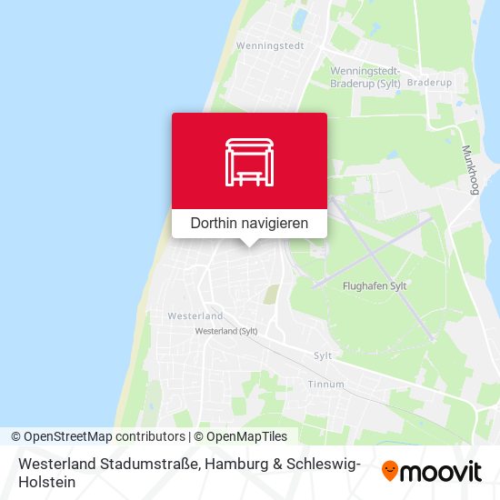 Westerland Stadumstraße Karte