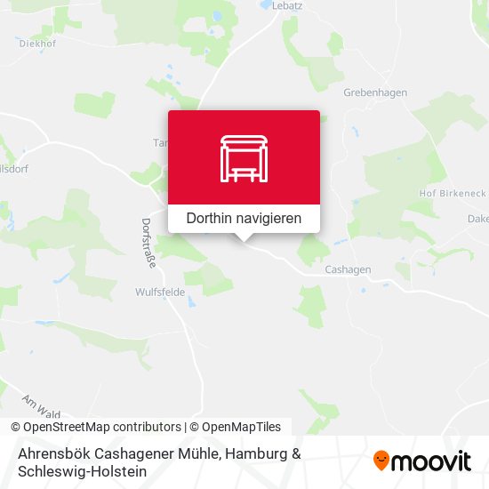 Ahrensbök Cashagener Mühle Karte