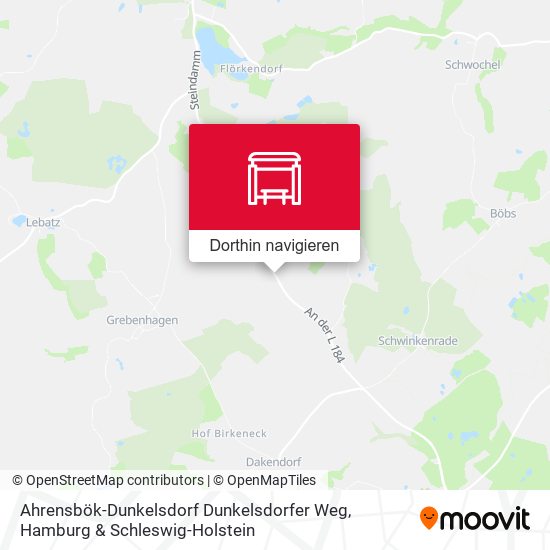Ahrensbök-Dunkelsdorf Dunkelsdorfer Weg Karte