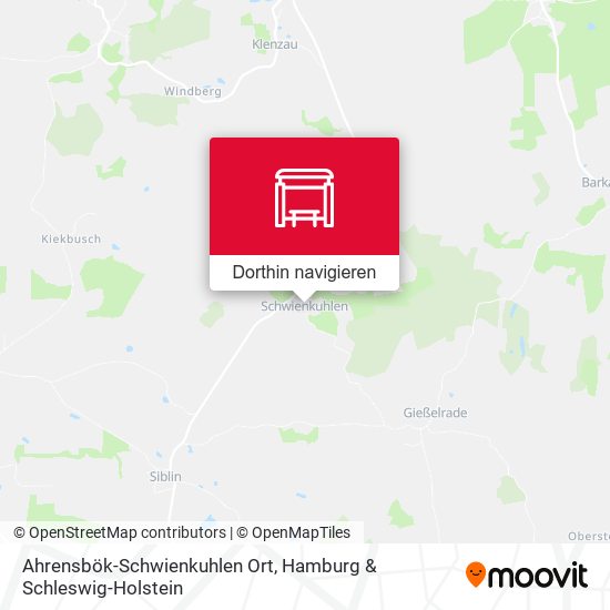 Ahrensbök-Schwienkuhlen Ort Karte