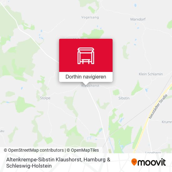 Altenkrempe-Sibstin Klaushorst Karte