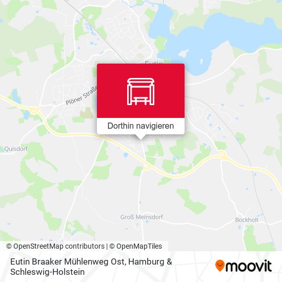 Eutin Braaker Mühlenweg Ost Karte