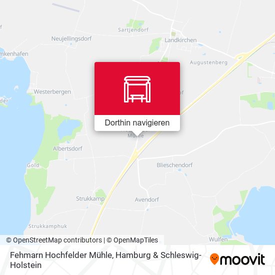 Fehmarn Hochfelder Mühle Karte