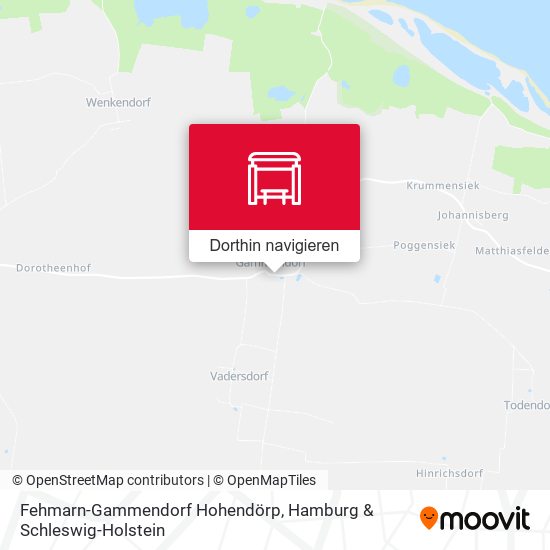 Fehmarn-Gammendorf Hohendörp Karte