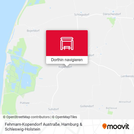 Fehmarn-Kopendorf Austraße Karte