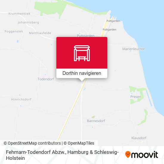 Fehmarn-Todendorf Abzw. Karte