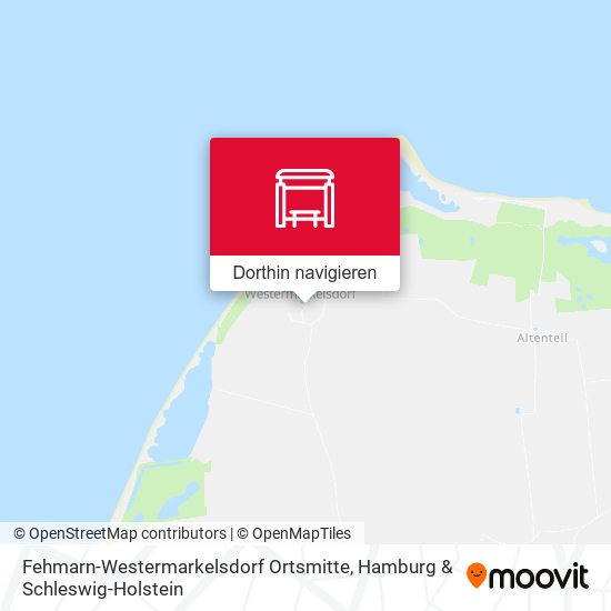 Fehmarn-Westermarkelsdorf Ortsmitte Karte