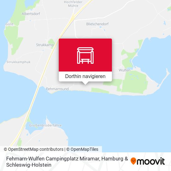 Fehmarn-Wulfen Campingplatz Miramar Karte