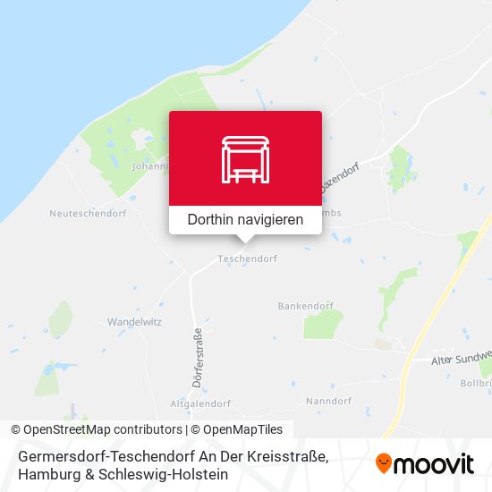 Germersdorf-Teschendorf An Der Kreisstraße Karte