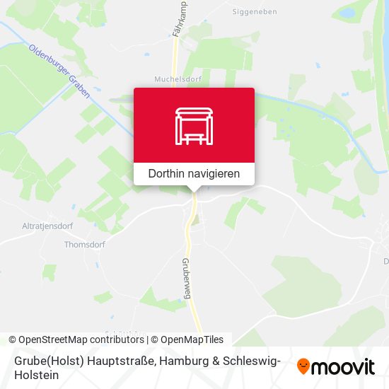 Grube(Holst) Hauptstraße Karte