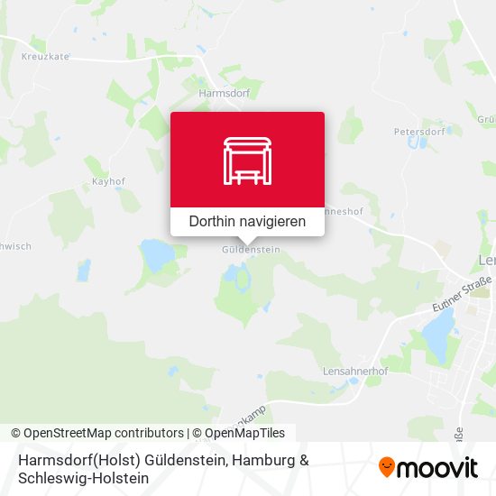Harmsdorf(Holst) Güldenstein Karte