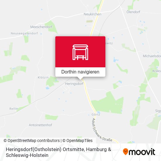 Heringsdorf(Ostholstein) Ortsmitte Karte