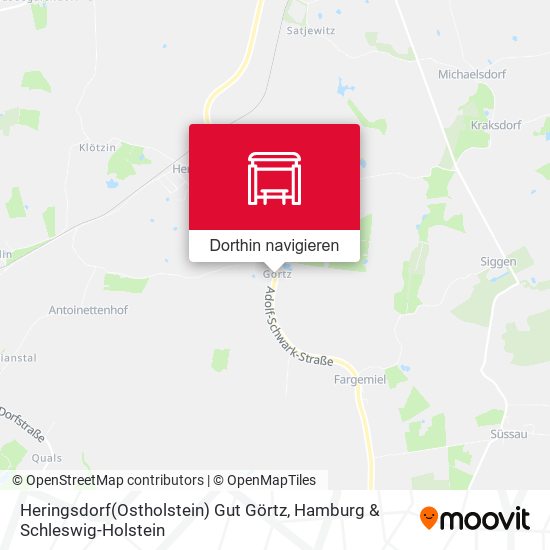 Heringsdorf(Ostholstein) Gut Görtz Karte