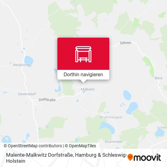 Malente-Malkwitz Dorfstraße Karte