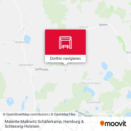 Malente-Malkwitz Schäferkamp Karte