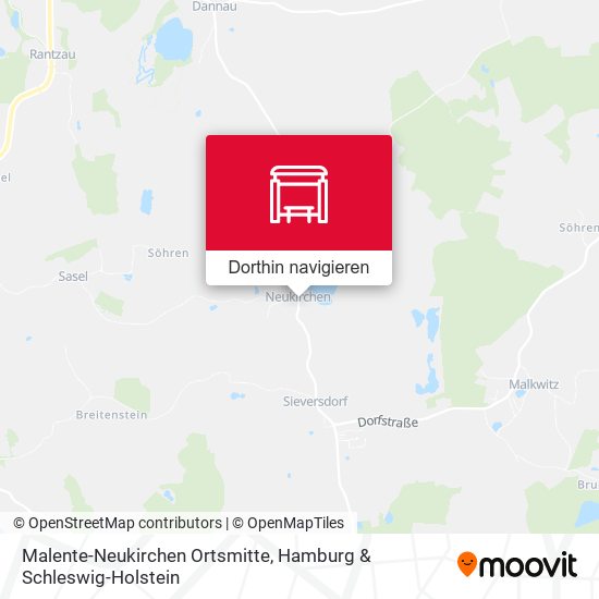 Malente-Neukirchen Ortsmitte Karte