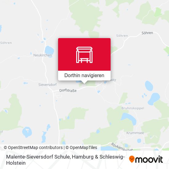 Malente-Sieversdorf Schule Karte