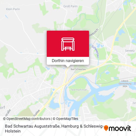 Bad Schwartau Auguststraße Karte
