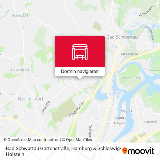 Bad Schwartau Gartenstraße Karte