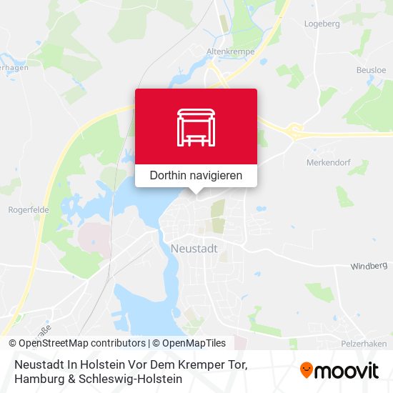Neustadt In Holstein Vor Dem Kremper Tor Karte