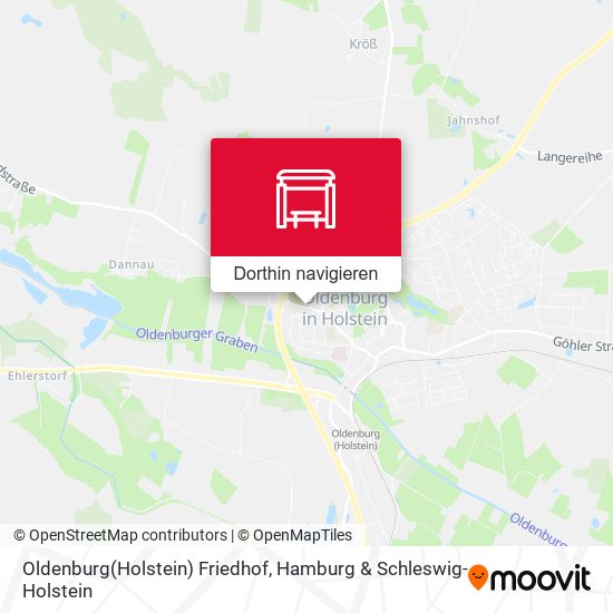 Oldenburg(Holstein) Friedhof Karte