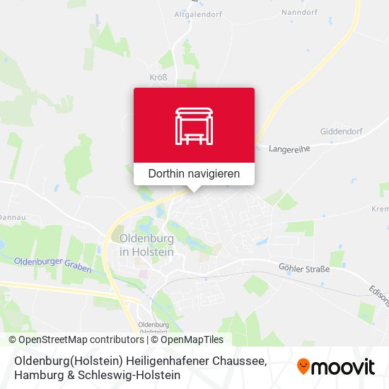 Oldenburg(Holstein) Heiligenhafener Chaussee Karte