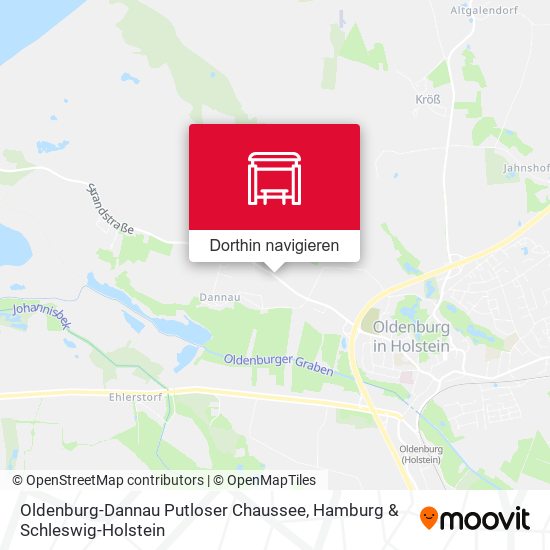 Oldenburg-Dannau Putloser Chaussee Karte