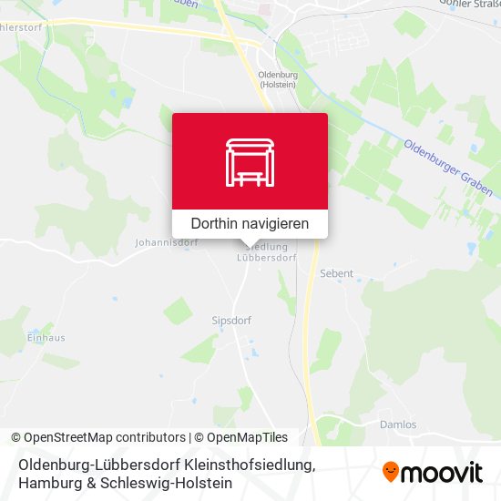 Oldenburg-Lübbersdorf Kleinsthofsiedlung Karte
