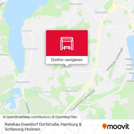Ratekau-Ovendorf Dorfstraße Karte