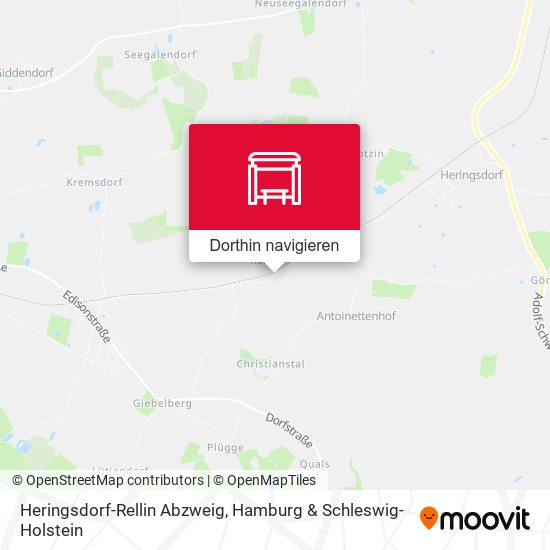 Heringsdorf-Rellin Abzweig Karte
