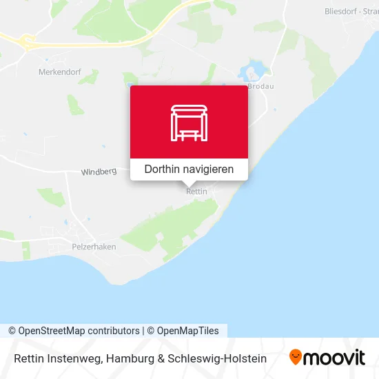 Rettin Instenweg Karte