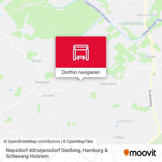 Riepsdorf-Altratjensdorf Siedlung Karte