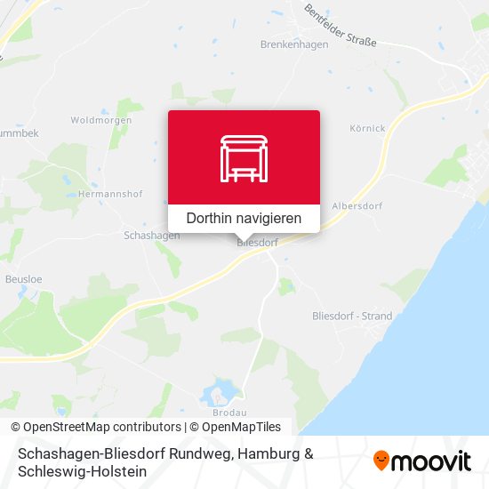 Schashagen-Bliesdorf Rundweg Karte
