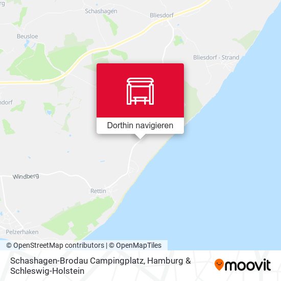 Schashagen-Brodau Campingplatz Karte