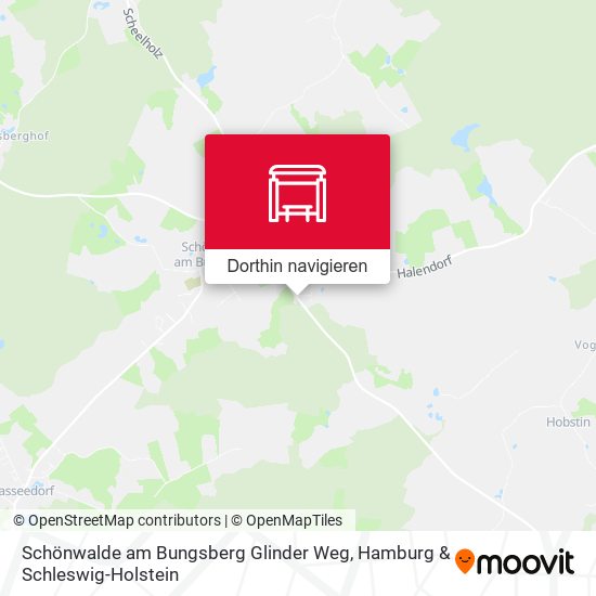 Schönwalde am Bungsberg Glinder Weg Karte