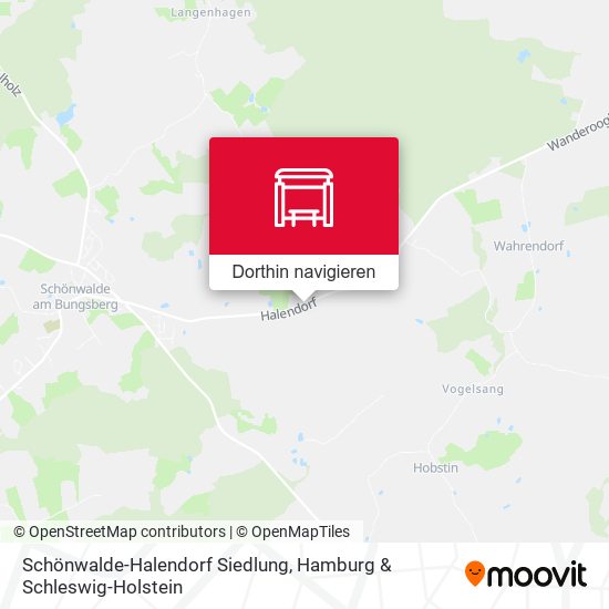 Schönwalde-Halendorf Siedlung Karte