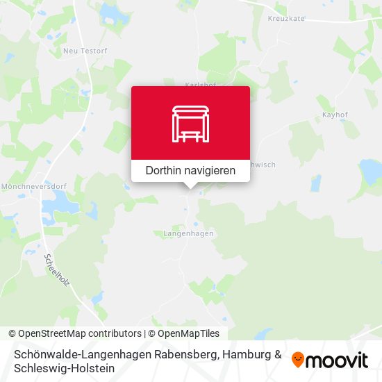 Schönwalde-Langenhagen Rabensberg Karte